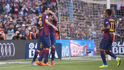 شاهد .. ميسى ونيمار يقودان البرسا للتتويج بكاس اسبانيا