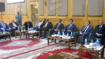 بالفيديو.. قضاه أسيوط في عزاء النائب العام: 