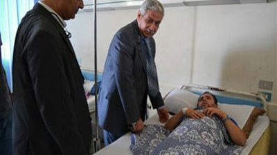رئيس جامعة الاسكندرية  يتفقد مستشفى طلبة الجامعة