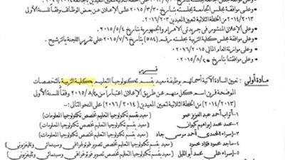 رئيس جامعة دمياط يصدر قرارات تعيين معيدين
