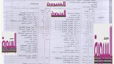 ننفرد .. بنشر مفردات مرتب المعينين بمسابقة الـ 