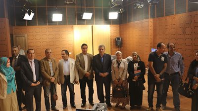 رواد الإعلام بمصر والعالم العربي في قسم الإذاعة والتليفزيون بكلية الإعلام ببنى سويف
