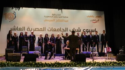 جامعة أسيوط تحصد المراكز الأولي في الفنون الشعبية  والجرافيك والشعر في أسبوع شباب الجامعات
