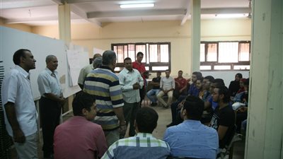 ختام الدورات التدريبية لطلاب جامعة جنوب الوادى المشاركين في حملة محو الأمية بالأقصر
