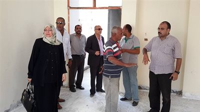 وكيلة وزارة بورسعيد تتفقد المدرسة الزراعية ..وتتابع  الأعمال الإنشائية  لمدرستين جديدتين