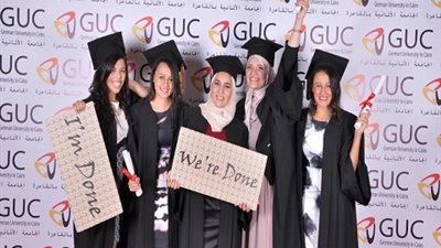 بالصور.. الجامعة الالمانية تحتفل اليوم بتخريج دفعة  2014-2015