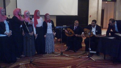 الظهور الأول لكورال طب عين شمس بمؤتمر الأبحاث الطلابية