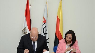 الجامعة الألمانية توقع اتفاقية تعاون مع إنبى للخدمات البترولية