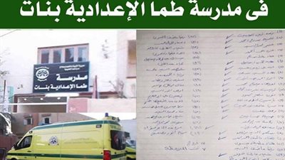 تسمم  طالبات مدرسة طما الاعدادية  بسبب الحواوشي ..ننشر الاسماء