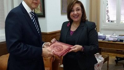 وزارة الثقافة تبحث مع سفراء أمريكا وغنيا وكزخستان التعاون فى مجالات السينما والمتاحف والتدريب