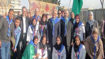 بالصور| رئيس جامعة المنيا يفتتح المهرجان العشرين لجوالة الجامعة