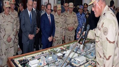 السيسى يفتتح مصنع لإنتاج الأسمدة الفوسفاتية ويتفقد عدد من خطوط الإنتاج  بشركة النصر للكيماويات بالفيوم