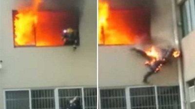 حريق هائل بالعالمية للمسبوكات بالعاشر من رمضان