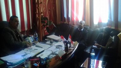 بالصور| وكيل تعليم مطروح يستقبل وفد منظمة الامم المتحدة لتطوير مشروع التغذية المدرسية