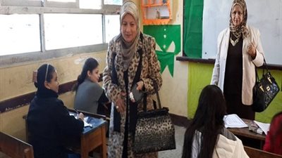 وكيل تعليم الغربية تتابع سير امتحانات الشهادة الابتدائية