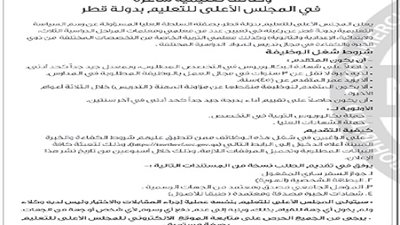 جديد | قطر تعلن رسميا عن وظائف للمعلمين والمعلمات المصريين في جميع المراحل والتقديم على الانترنت