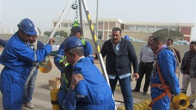 مياه اسيوط تحتل المركز الاول بمسابقة تقييم مهارات السلامة والصحة للمناطق المحصورة 