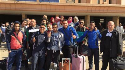 جامعة القناة تشارك فى ماراثون أسوان للجري