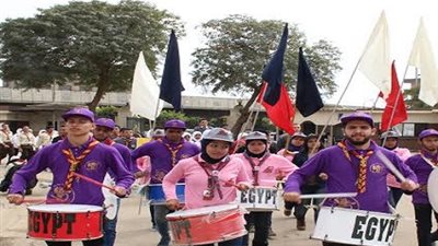 جامعة عين شمس تحتفل باليوبيل الذهبى للجوالة