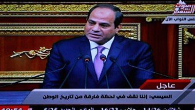 السيسى: بصمود الشعب استطعنا أن نكسر شوكة الإرهاب