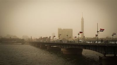 الأرصاد:اليوم رياح مثيرة للأتربة تصل إلي العاصفة.. القاهرة تسجل