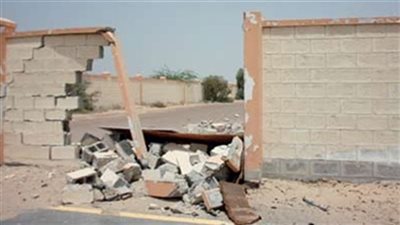 انهيار سور معهد أزهرى بالبحيرة لشدة الرياح