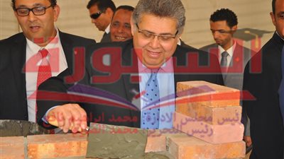 الشيحى يضع حجر أساس تطوير القصر العينى بمشاركة وزير المالية السعودى