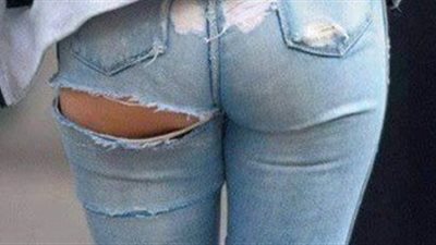 سؤال برئ ممكن نشوف موضة البنطلون المقطوع في الجامعات ..تقدري تلبسيه 