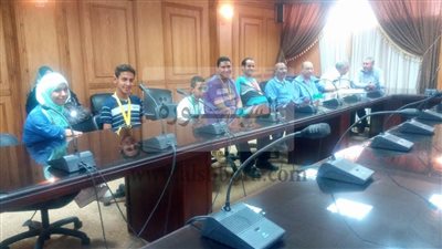 جامعة القناة تكرم فريق العاب القوى لذوي الاحتياجات الخاصة