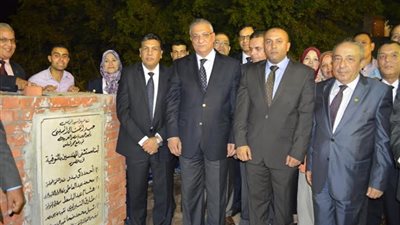 وزير التنمية المحلية: يضع حجر الأساس لمستشفى المهندسين بالمنوفية
