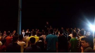 تظاهر العشرات من طلاب الثانوية العامة بالمنوفية