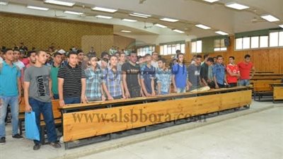 إقبالاً كثيفاً من طلاب الثانوية العامة فى اليوم الأول من اختبارات القدرات بالتربية الرياضية بأسيوط