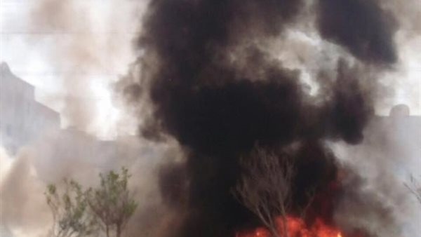 اثناء اندلاع الحريق