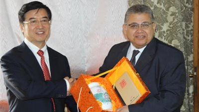 بالصور| الشيحي يلتقي  النائب الأول لوزير التربية والتعليم الصينى والوفد المرافق له