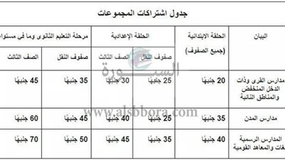 التعليم: تفعيل القرار الوزارى بشأن مجموعات التقوية المدرسية.. ابتدائى 35.. اعدادى 40.. ثانوى 60 جنيها