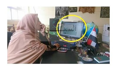 صورة ..مديرة مدرسة بالاسكندرية مدمنة لعب 
