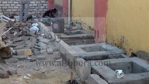 البدء في صيانة المدرسة