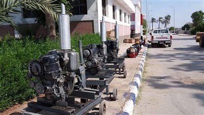 لمواجهه السيول والامطار شركة مياه شرب بأسيوط  تستلم 25 طلمبة رفع مياه