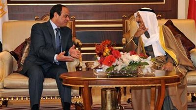 السيسي يبحث مع أمير الكويت مواجهة المخاطر التي تهدد الأمة العربية