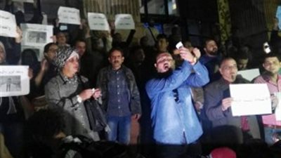 وقفة للصحفيين أمام النقابة احتجاجا على حبس