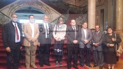 رئيس جامعة عين شمس يستقبل اعضاء جامعة ماربورغ الألمانية