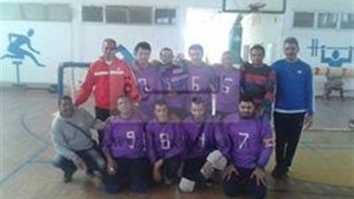 فوز فريق كرة الجرس لجامعة عين شمس  بدوري رياضات المكفوفين