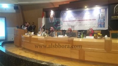 أفتتاح المؤتمر الطلابي العلمي  السادس  بكلية التمريض جامعة حلوان 