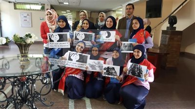 بنات عين شمس تحتفل باليوم العالمى لمناهضة العنف ضد المرأة والفتاة