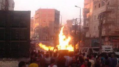 عاجل.. حريق هائل بسوق الجمعة بالسيدة عائشة 