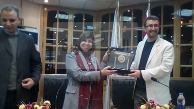 تكريم العالم الاثري ستيفان برادين  باداب عين شمس