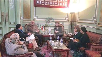 سفيرة البرتغال قى ضيافة جامعة عين شمس