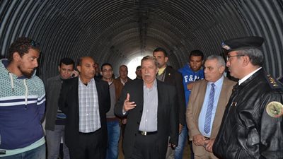 بالصور.. محافظ الاسماعيلية: افتتاح نفق مشاة جامعة قناة السويس بداية الفصل الدراسي الثاني