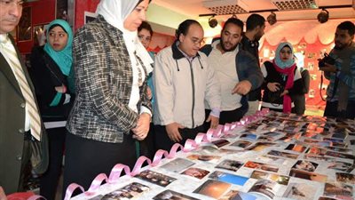 بالصور.. معرض للفرقة الثالثه بتربية نوعية عين شمس  