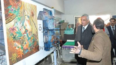 نائب رئيس جامعة المنوفية يفتتح المعرض السنوى المؤهل لمسابقة إبداع 5